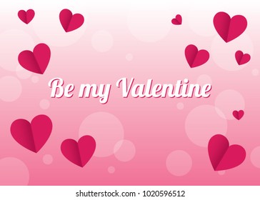 Valentine's Day vector greeting card