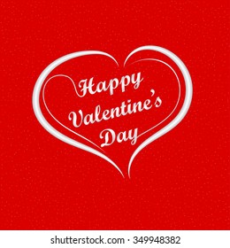 Valentine's day vector greeting card.