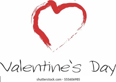 Valentines day vector with heart
