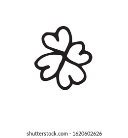 Valentine's day vector heart element.