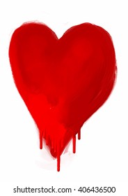 valentine's day vector heart happy love vacation isolated abstract holiday background scene paint red brush splash bloody ceremony blood celebration heart smiling art decorative conceptual affection l