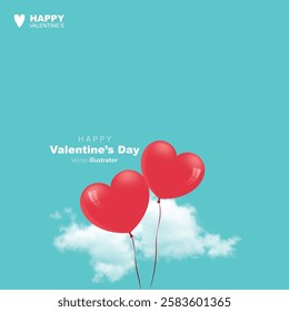 Valentine's day vector hearts shape design background green color. Templates for social media posts backgrounds, cover, poster, banners, marketing, sales promotion with copy space background