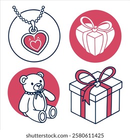 Valentine's Day Vector Icons  High-Quality Love and Heart Illustrations