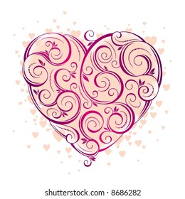 The Valentine's day, vector illustration