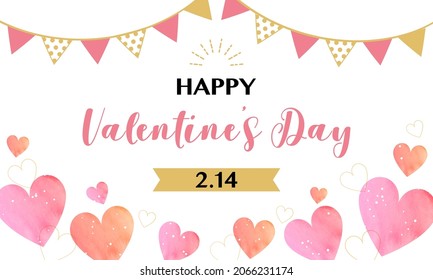 Fondo de la ilustración vectorial del día de San Valentín