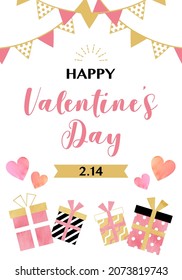 Valentine's day vector illustration background