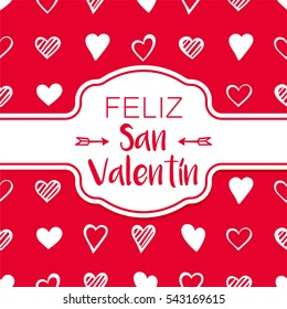 Valentine's Day vector illustration card