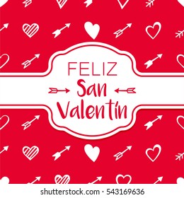 Valentine's Day vector illustration card