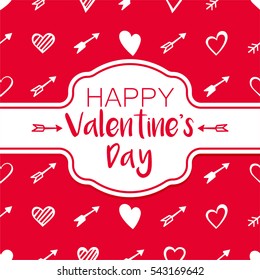 Valentine's Day vector illustration card
