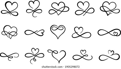 VALENTINES DAY VECTOR ILLUSTRATION COLLECTION HEARTS.eps10