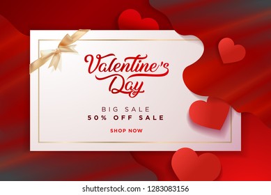 Valentines Day. Vector illustration concept for background, greeting card, website and mobile website banner, social media banner, marketing material.