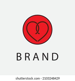 valentines day vector illustration design icon logo template