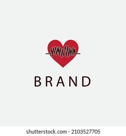 plantilla de logotipo de icono de diseño de ilustraciones vectoriales de día de valentinas