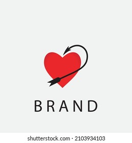 Valentinstag, Vektorgrafik-Design-Symbol-Logo-Vorlage