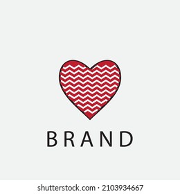 Valentinstag, Vektorgrafik-Design-Symbol-Logo-Vorlage