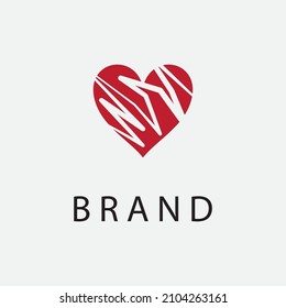 valentines day vector illustration design icon logo template