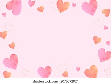 Valentine's Day vector illustration with heart pattern (background)
