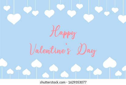 valentines day vector illustration with isolated vector and soft pink background