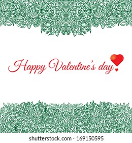 Valentine's day vector illustration on white background