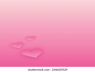 Valentine's Day vector illustration with a pink background and a pink heart The ideal choice for Valentine's Day.