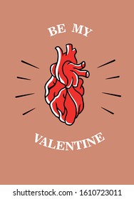 valentines day vector illustration set heart cupid woman man lettering typography love