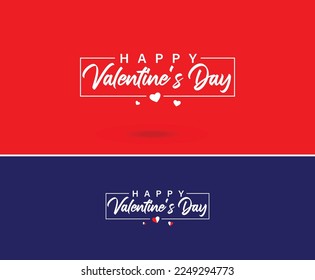 Valentine's day vector illustrations mnemonic design concept
