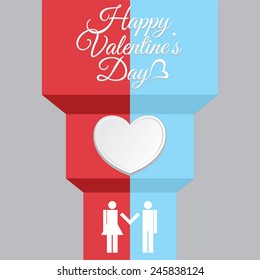 Valentines Day vector ilustration card
