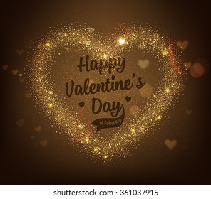 Etiqueta de vectores de San Valentín con espárragos y manchas. Diseño de vacaciones.