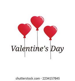 Valentine's Day Vector Logo Design Template