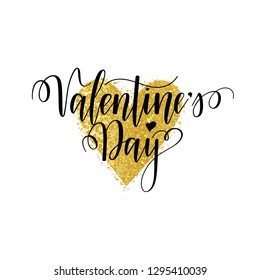 Valentines Day vector nice calligraphy design for cards, posters, ads
