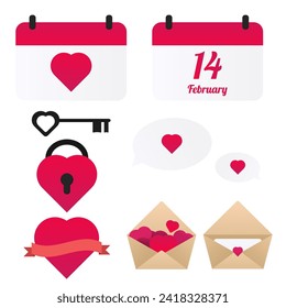 valentine's day vector pack element design