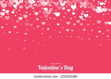 Valentine's Day Vector  Pink Background 