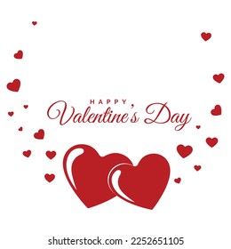 Valentine's Day Vector  Pink Background 