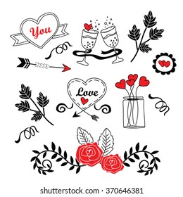 valentine's day vector set