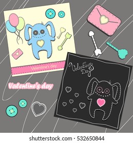 Valentines day vector set