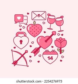 Valentinstag-Vektordesign