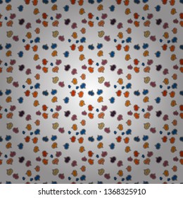 Valentine':s day. Vector sketch. Baby background with colorful hearts. Hearts seamless pattern. Wrapping paper. Sketch heart elements on black, orange and white colors. Flat background for design.