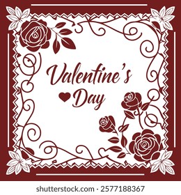Valentines day Vector Stock Abstract background, love and red background for happy valentines day