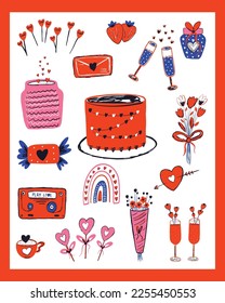 Valentine's Day Vector SVG, Doodle Hearts Illustration, Hearts Vectors, Love Illustration, Pink Hearts, Painted Hearts Illustration, Valentines Day Doodle
 svg