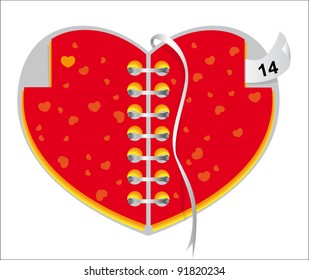 Valentine's Day (vector-card heart)