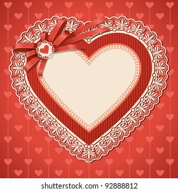 Valentines Day vintage background. Place for your text.