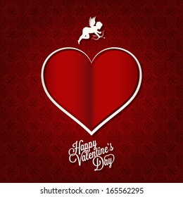 valentines day vintage card background