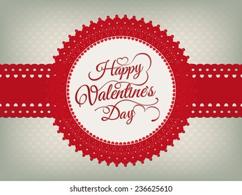 Valentines day vintage card. EPS 10 vector file included