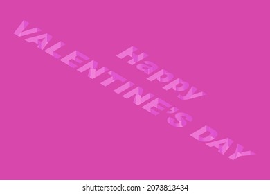 Valentines Day Vintage Lettering Background