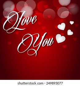 valentines day vintage lettering background