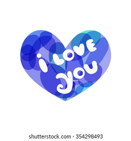 valentines day vintage lettering background