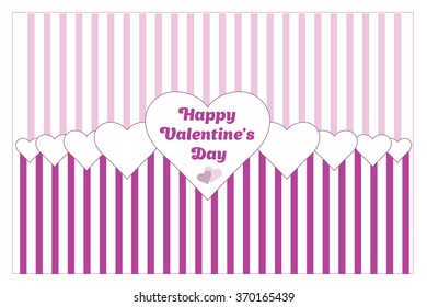 Valentines day vintage lettering background, Greeting Card, invitation with hearts