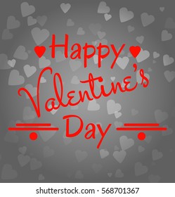 valentines day vintage lettering background