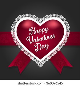 valentines day vintage package background - vector illustration