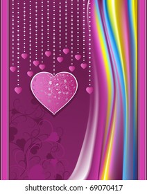 Valentines day violet abstract  background